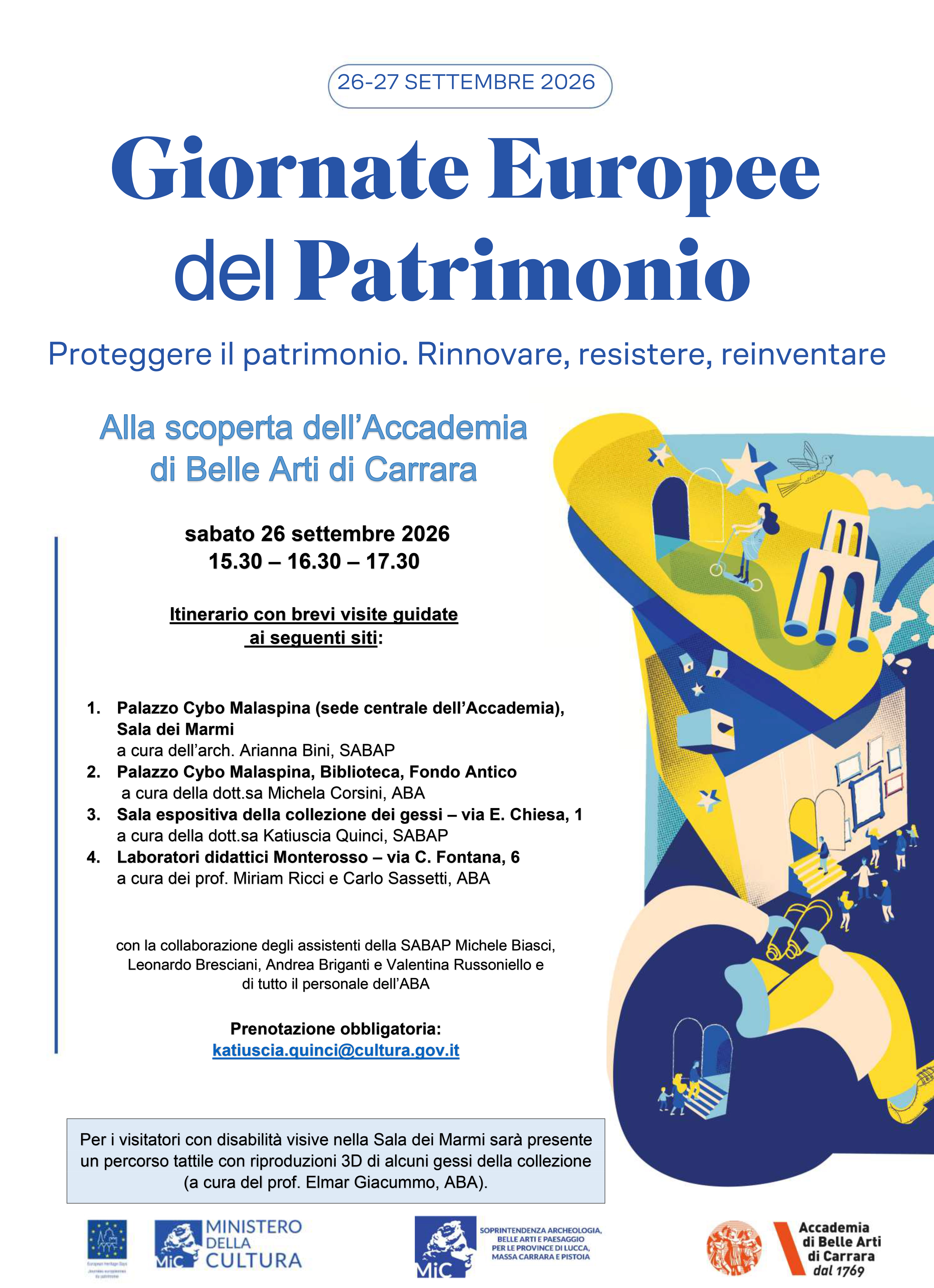 Proteggere il patrimonio. Rinnovare, resistere, reinventare: alla scoperta dell’Accademia di Belle Arti di Carrara